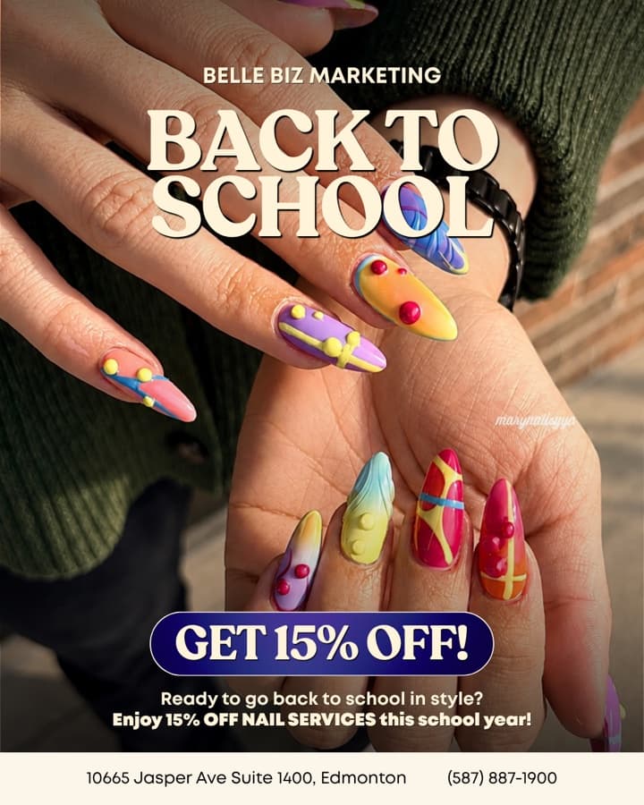 Belle Biz social media campaign example 1