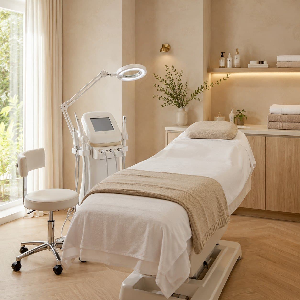A calm and professional esthetics treatment experience