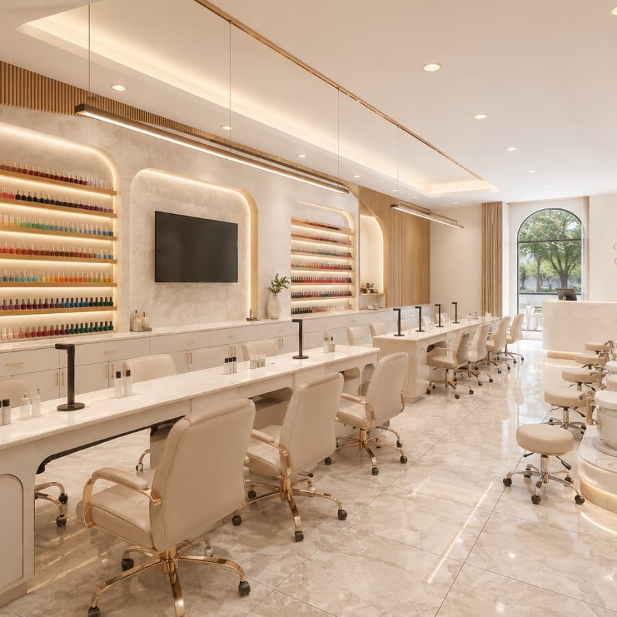 A modern nail salon experience